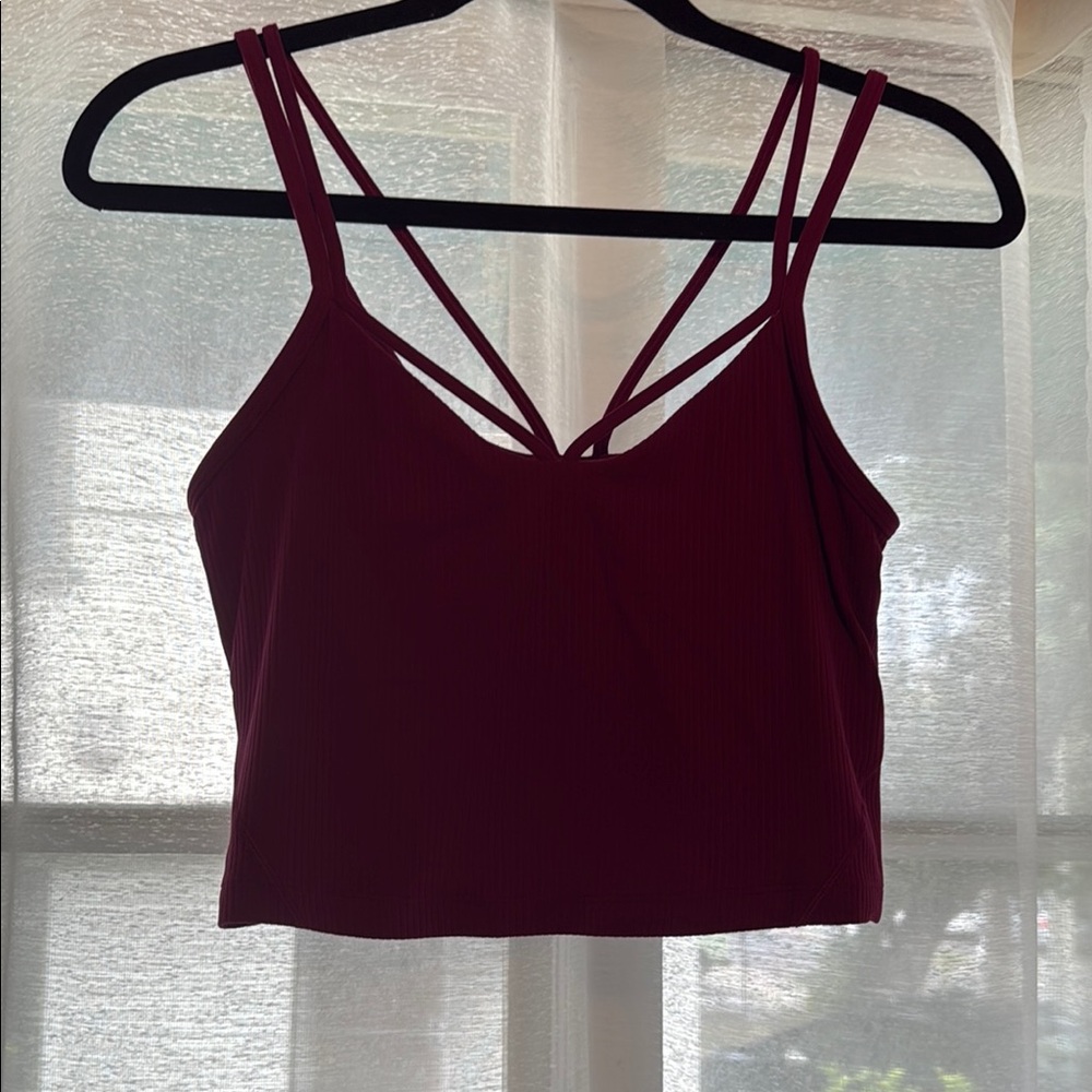 Lululemon Athletica Purple Strappy Crop Camisole